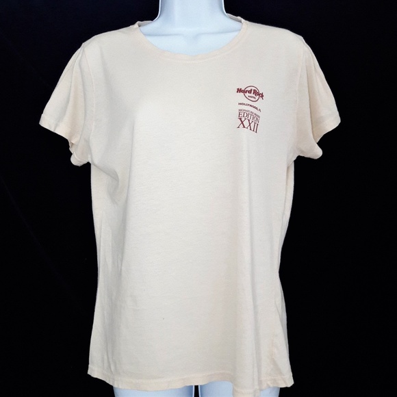 Hard Rock Cafe Signature Series T Shirt Ozzy Signature Ivory Baby Tee XL - Picture 3 of 7